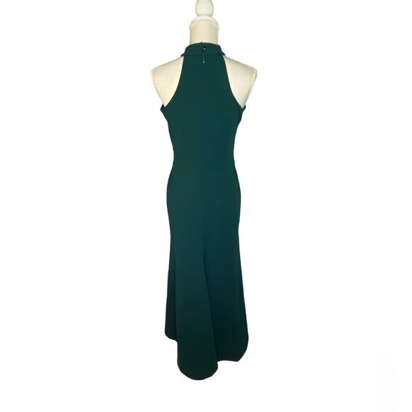 Woosea Hunter Green Evening Dress with Halter Neck M - Picture 3 of 6